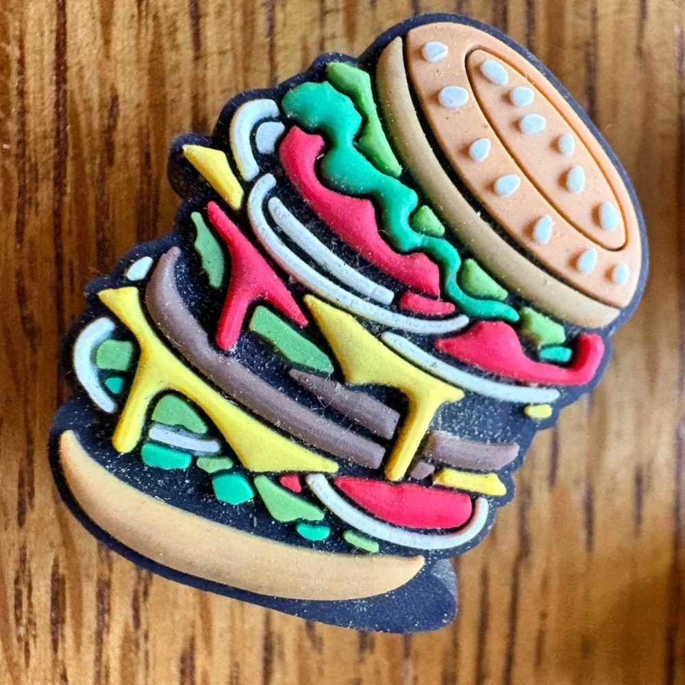 Set of 3- Fun Food-Themed Shoe Charms